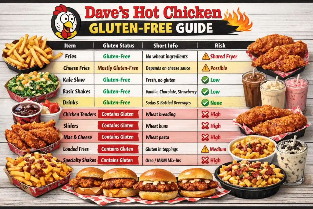 Dave's hot chicken gluten free