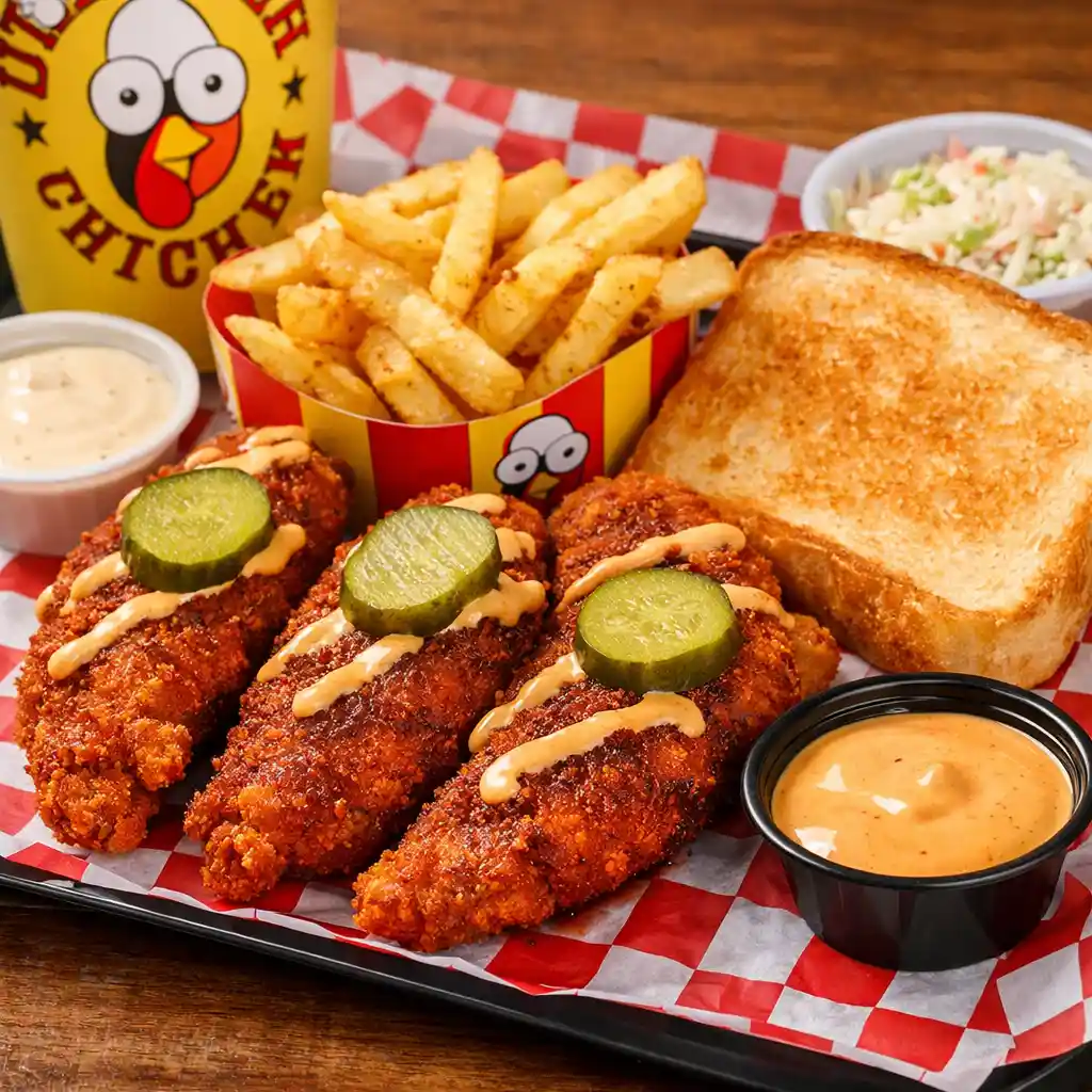 Dave’s Hot Chicken full tray meal image