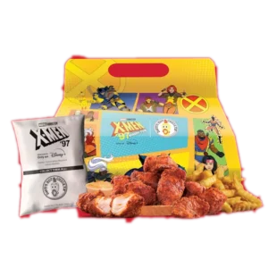 Dave’s Hot Chicken Menu with Prices 2026 1 Dave's X-Meal with 10 Piece Chicken Bites, Fries and Limited Edition X-Men '97 Collectible