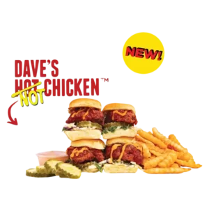 Dave’s Hot Chicken Menu with Prices 2026 118 Dave's NOT Chicken Mini Cauliflower Sliders with your choice of spice level