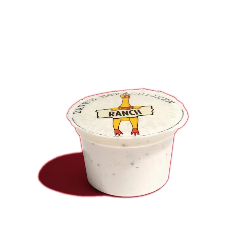 Large Side of Ranch dipping sauce for Dave's Hot Chicken tenders, sliders and fries
