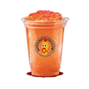 Dave’s Hot Chicken Menu with Prices 2026 8 Dave's Pop Rocks Top-Loaded Orange Lavaburst slusher topped with popping candy