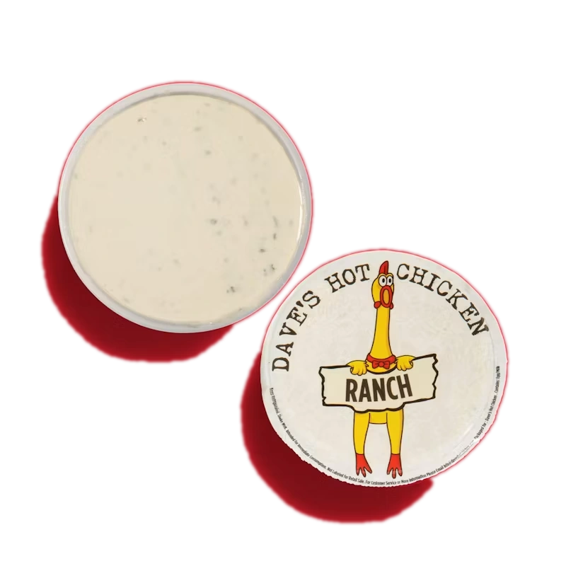 Side of Ranch Dipper with creamy ranch sauce for Dave's Hot Chicken menu