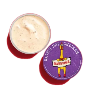 Dave’s Hot Chicken Menu with Prices 2026 94 Dave's spicy Reaper Ranch Dipper sauce with bold heat