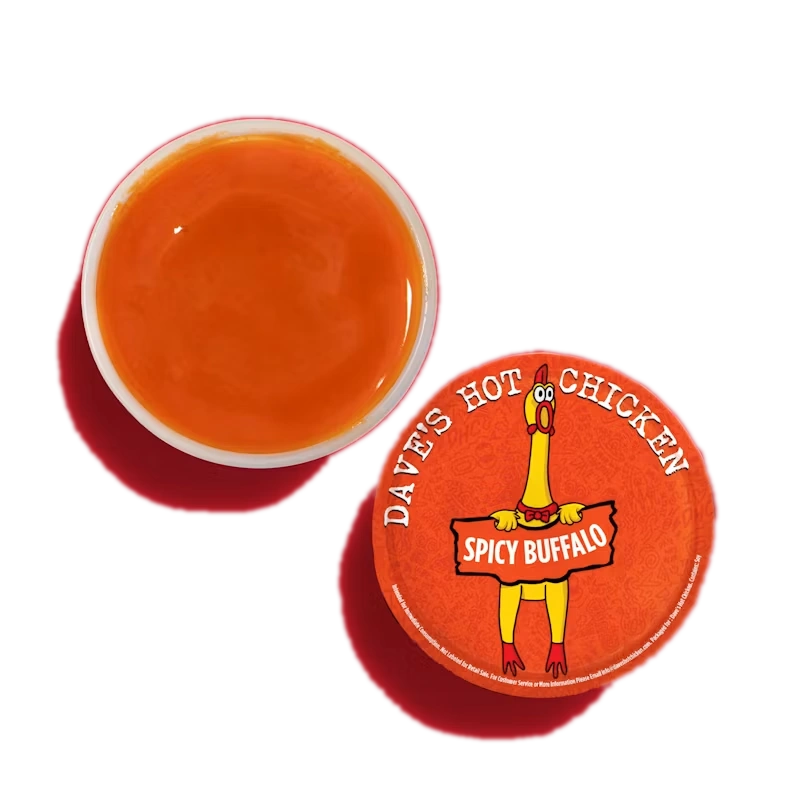 Side of Spicy Buffalo Dipper with tangy buffalo sauce for Dave's Hot Chicken