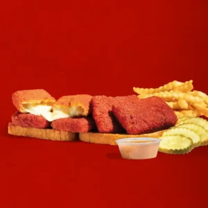 Dave’s Hot Chicken Menu with Prices 2026 23 Dave's Hot Mozz 5 Piece Meal with golden fried mozzarella sticks and crispy fries